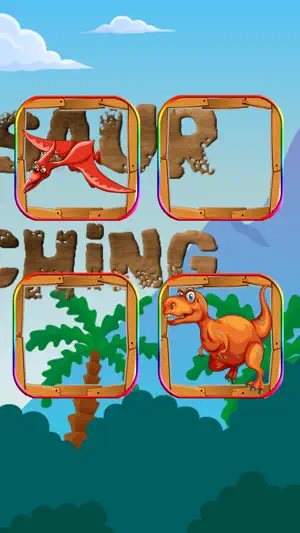 恐龙 匹配 少兒英語 嬰兒遊戲 解謎 免費