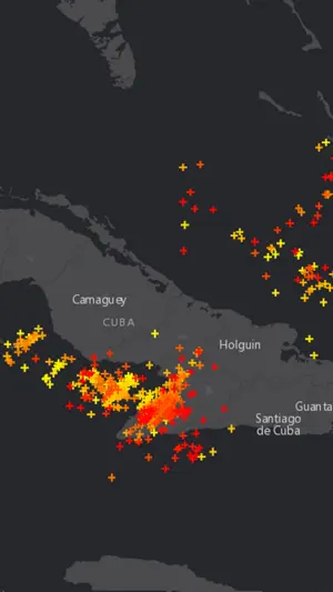 Global Lightning Strikes Map