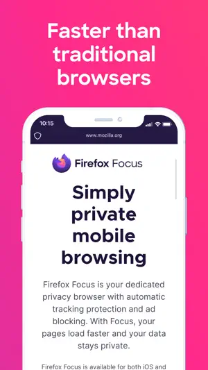 Firefox Focus : 隐私浏览器